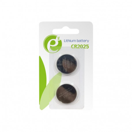GEMBIRD nööppatarei EG-BA-CR2025-01 CR2025, 2 tk blisterpakendis