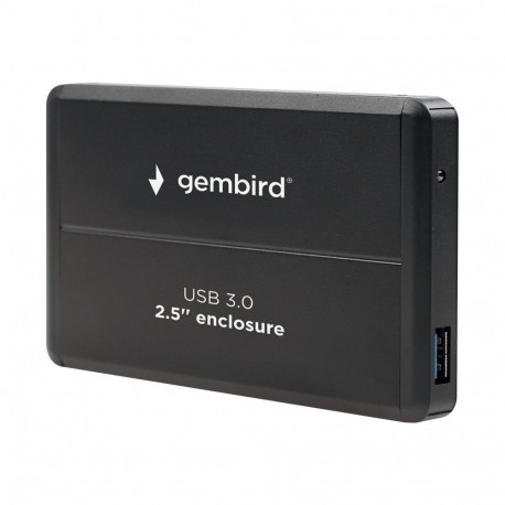 GEMBIRD EE2-U3S-2 HDD/SSD enclosure for 2.5 SATA - USB 3.0 Aluminium Black