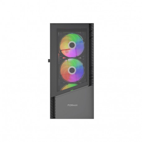 GEMBIRD arvutikorpus Fornax 4300 ATX ARGB-taustvalgustusega, must
