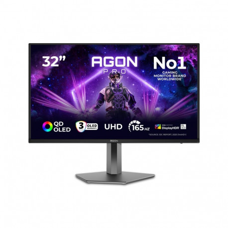 AOC 31.5inch 3840x2160 QD OLED 130mm AGON PRO QD OLED UHD 4K 31.5inch 165Hz HDR TB400 HDMI2.1 3xUSB 