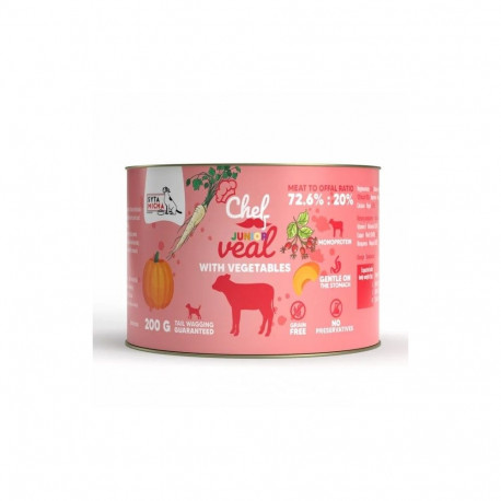 SYTA MICHA Chef Junior Veal with vegetables Mono - wet dog food - 200g