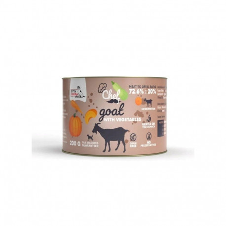 SYTA MICHA Chef Goat with vegetables Mono - wet dog food - 200g