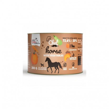 SYTA MICHA Chef Horse with vegetables Mono - wet dog food - 200g