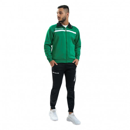 Dres Givova Tuta Givova One zielono-czarny TT012 1310 M