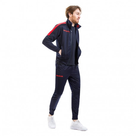 Givova Tuta Revolution Tracksuit navy blue-red TR033 0412 XS