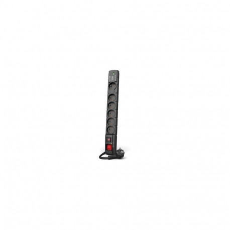 ACAR pikendusjuhe S6 USB A+C 3M 6x 230V PL PD 3.0 QC, must