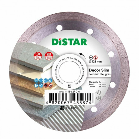 DISTAR teemantketas DÉCOR SLIM 125 x 1,2 x 8 x 22,23mm