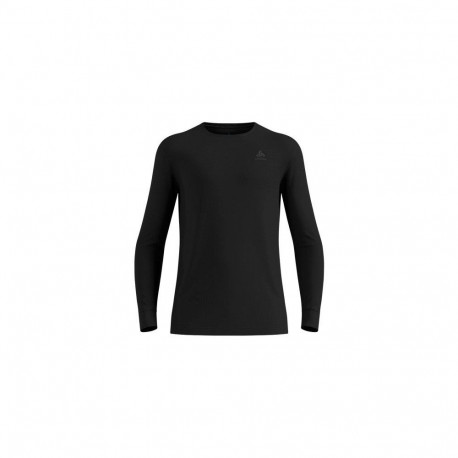 Odlo meeste T-särk BL TOP ümmarguse kaelusega pikkade varrukatega MERINO 260, suurus L, must