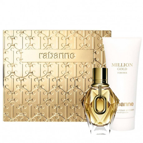 PACO RABANNE ONE MILLION GOLD EAU DE PARFUM 50ML VAPORIZADOR + LOCION CORPORAL PERFUMADA 100ML