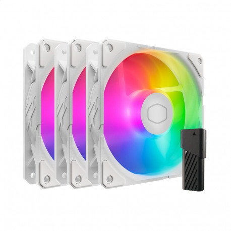 Cooler Master SickleFlow Edge 120 ARGB 3-pack Fan Kit White Edition Computer case 4.72" (12 cm) 3 pc