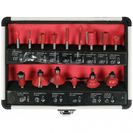 Yato YT-68007 router bit Bit set 15 pc(s)