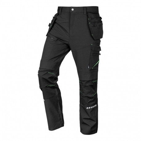 Mix&Match tööpüksid 4-suunalise venivusega kabuuridega Cordura, L-suurus, mustad