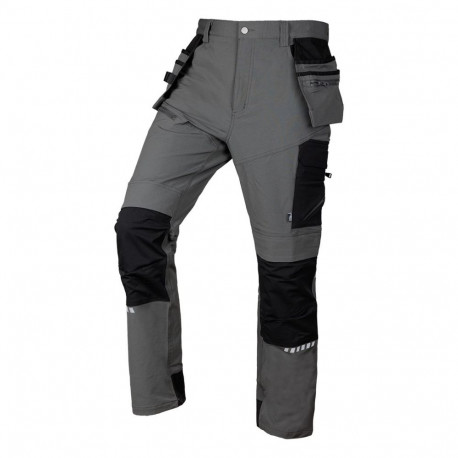 tööpüksid Mix&Match 4-suunalise venivusega kabuuritaskutega Cordura suurus M, hall-mustad