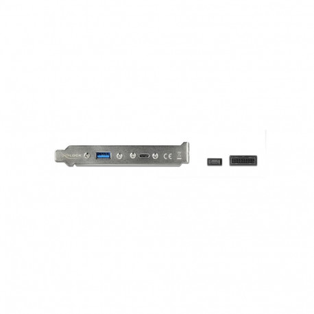 DeLOCK Slot Bracket with 1 x USB Type-C and 1 x USB Type-A Port