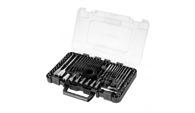 Drill bit set, sockets, 90 pcs.