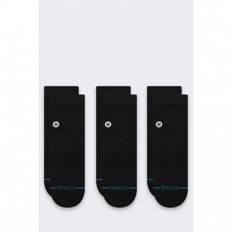 Stance sokid Icon Quarter 3-pakk, must