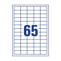 Avery 3666 self-adhesive label Rectangle Permanent White 6500 pc(s)