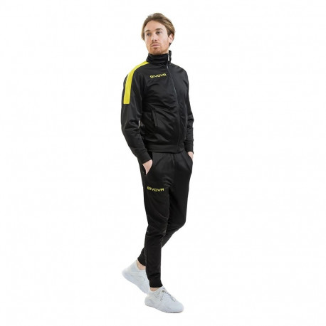 Givova Tuta Revolution Tracksuit Black-Yellow TR033 1007 XL