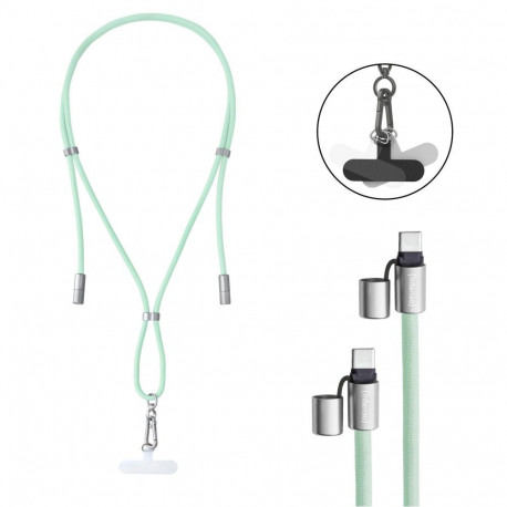 Intenso CABLE USB-C TO USB-C 1.65M/LANYARD GREEN 7991007