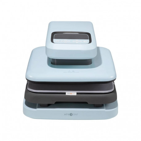 HTVRONT Auto 2 Digit Heat Transfer Press (Light Blue)