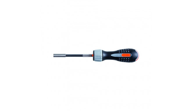 Ratcheting screwdriver + bits 6pcs PH1/2, PZ1/2,SL4,5/5,5 with LED lamp