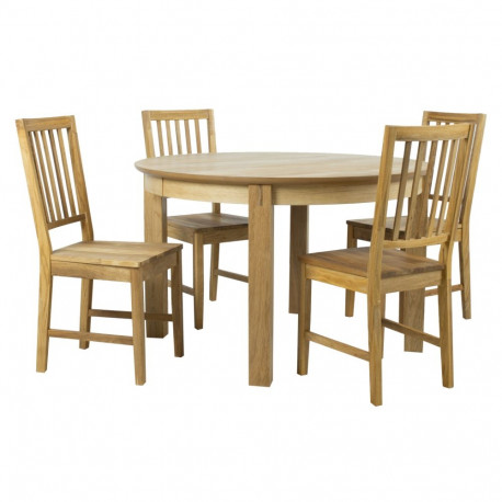Dining set CHICAGO NEW round table and 4 chairs (19954)