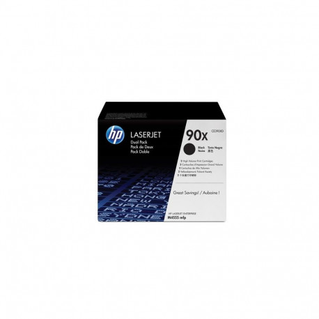 HP 90X 2-pack High Yield Black Original LaserJet Toner Cartridges