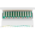 Goobay CAT 6 Mini/Desktop Patch Panel, 12 Port white