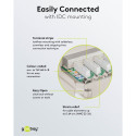 Goobay CAT 6 Mini/Desktop Patch Panel, 8 Port white