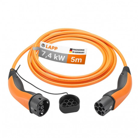 LAPP MOBILITY Type 2 laadimiskaabel kuni 7.4 kW 5 m oranž