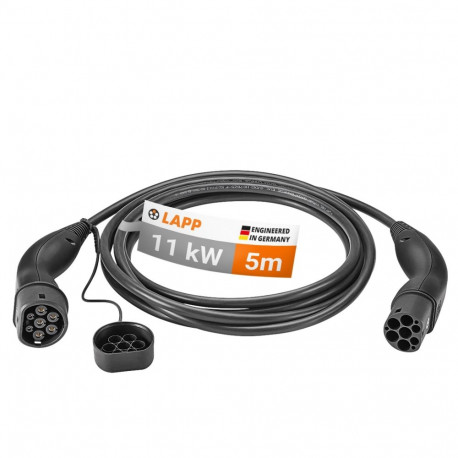 LAPP MOBILITY Type 2 Charging Cable, up to 11 kW, 5 m, black 5 m