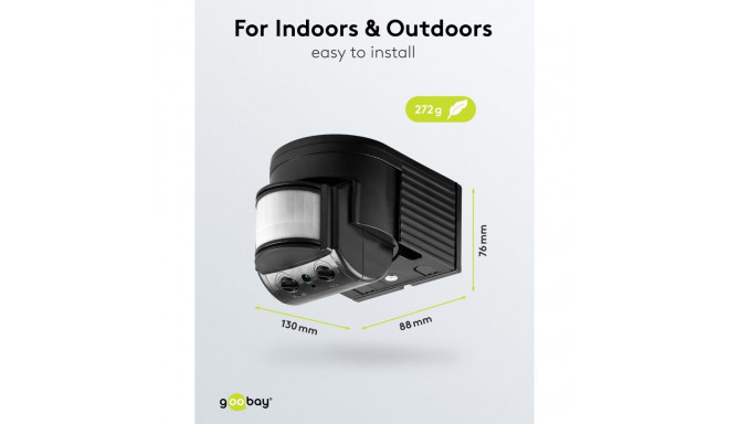 Goobay Infrared Motion Detector black
