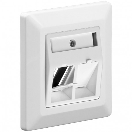 Goobay valge keystone-pesade paigaldusplaat