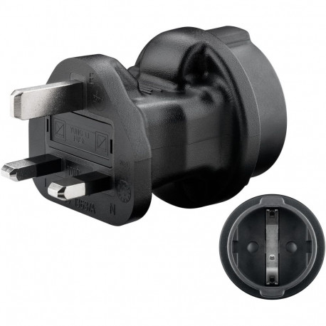 Goobay reisadapter Euroopa–UK, must