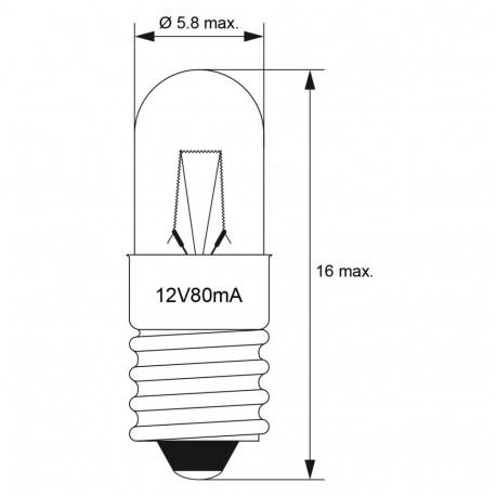 Goobay Tubular Lamp, 1 W 1 W (100 tk)