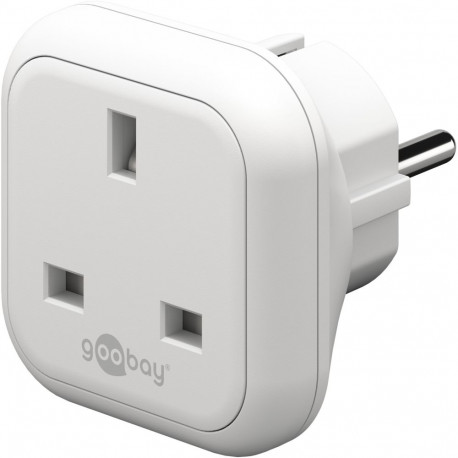 Goobay reisadapter UK-Euroopa, valge