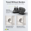 Goobay reisadapter UK–Euroopa, must