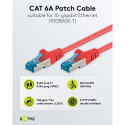 Goobay CAT 6 A Patch Cable, S/FTP (PiMF), red 5 m