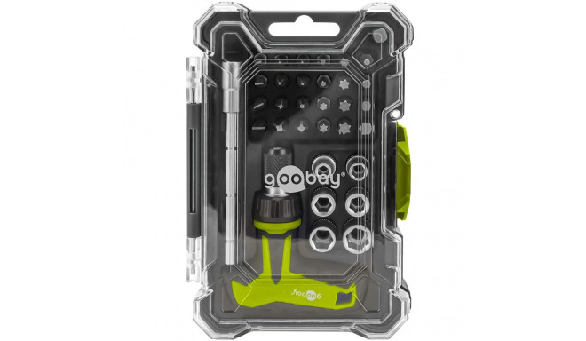 Goobay Tools Screwdriver Set with 30-Piece Bit Set