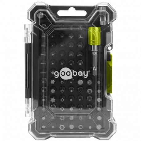 Goobay Tools Bit Holder Set with 72-Piece Bit Set