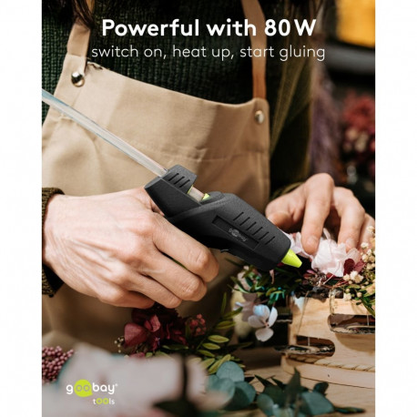 Goobay Tools kuum liimipüstol premium, 80 W, sisaldab 2 liimipulka