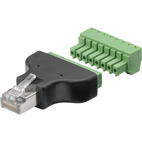 Goobay Terminal Block 8-pin > RJ45 male (8P8C)