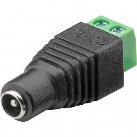Goobay klemmiplokk 2-pin > DC pesa (5.50 x 2.10 mm) (10 tk)