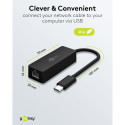 Goobay USB-C Etherneti must adapter