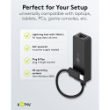 Goobay USB-C Ethernet Adapter, black
