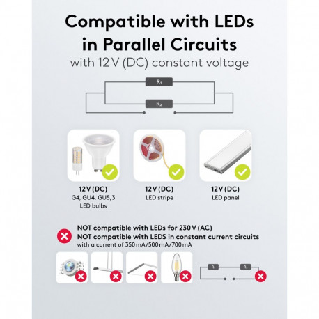 Goobay LED trafopinge 12 V (DC) (DC), 60 W, IP67