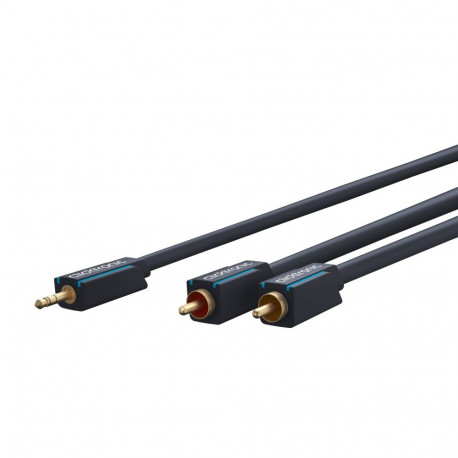 Clicktronic 3.5 mm AUX–RCA adapterkaabel, stereo 1 m