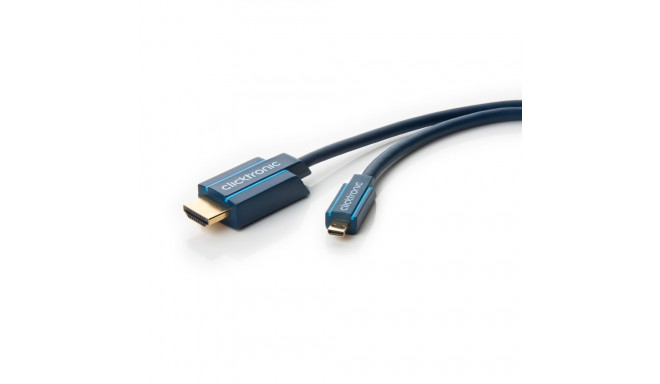 Clicktronic HDMI - micro-HDMI adapterkaabel 2 m