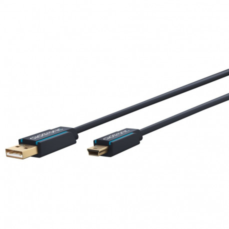 Clicktronic USB A USB Mini B 2.0 adapterkaabel 1.8 m