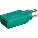 Goobay USB-A–PS/2 adapter roheline